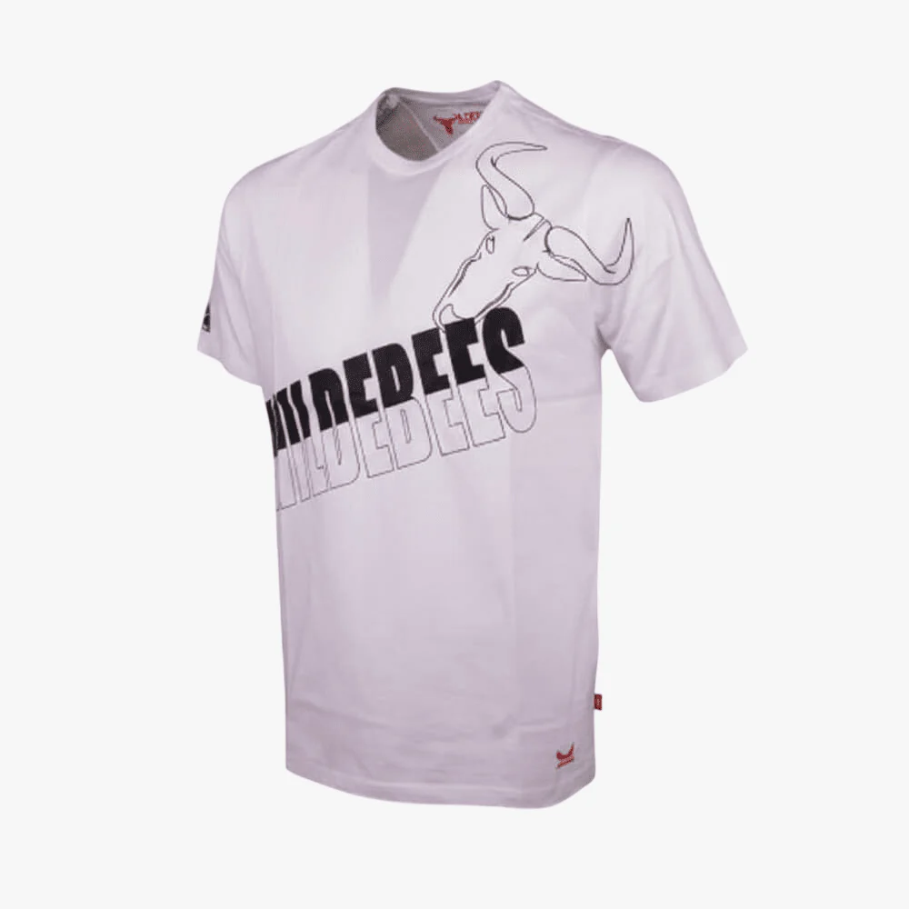 Wildebees Diagnal Split Tech Tee White