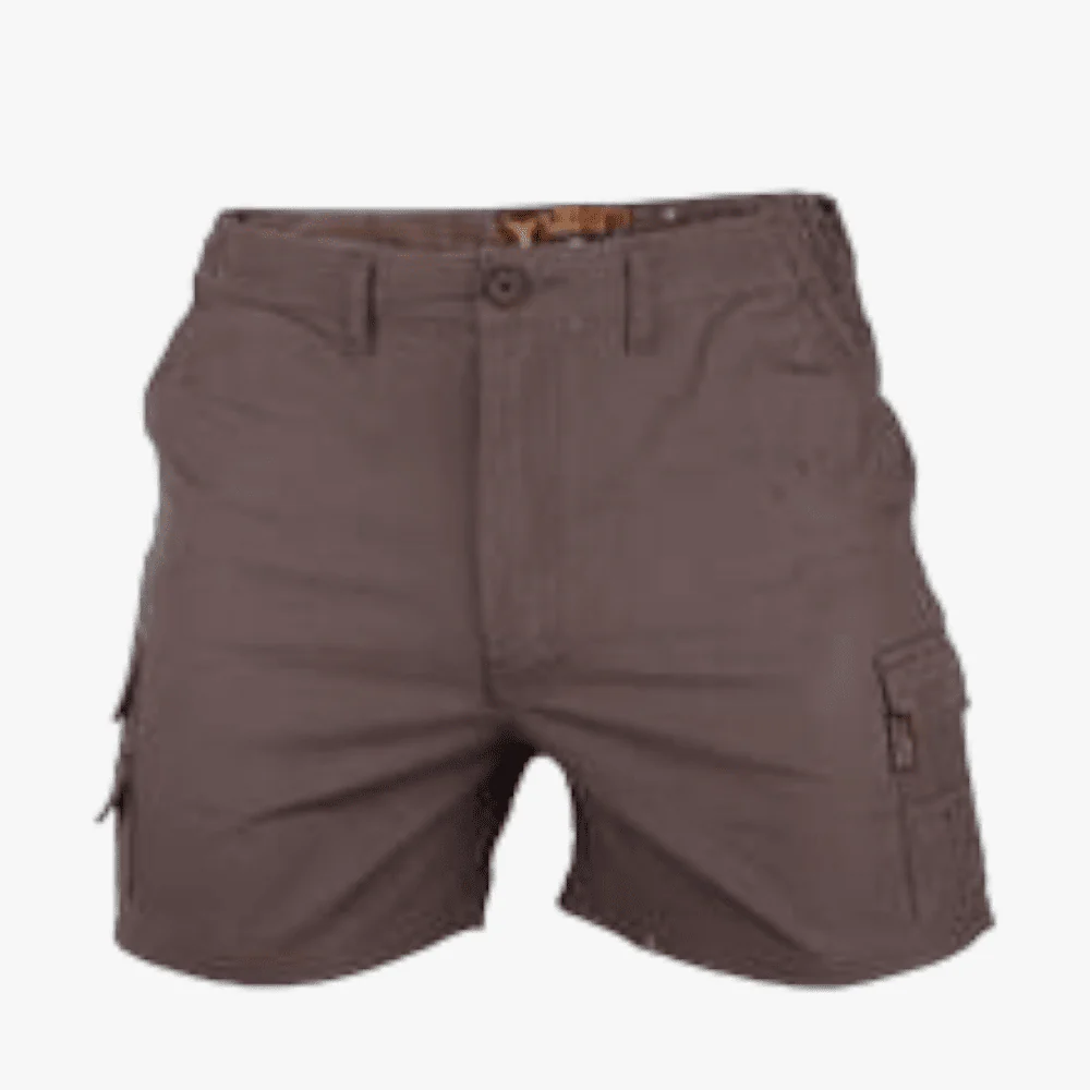 Wildebees Mens 12Cm Cargo Short Taupe