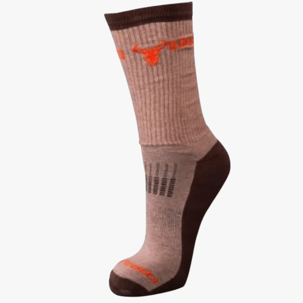 Wildebees Mens Airtex Bush Socks Camel Melange