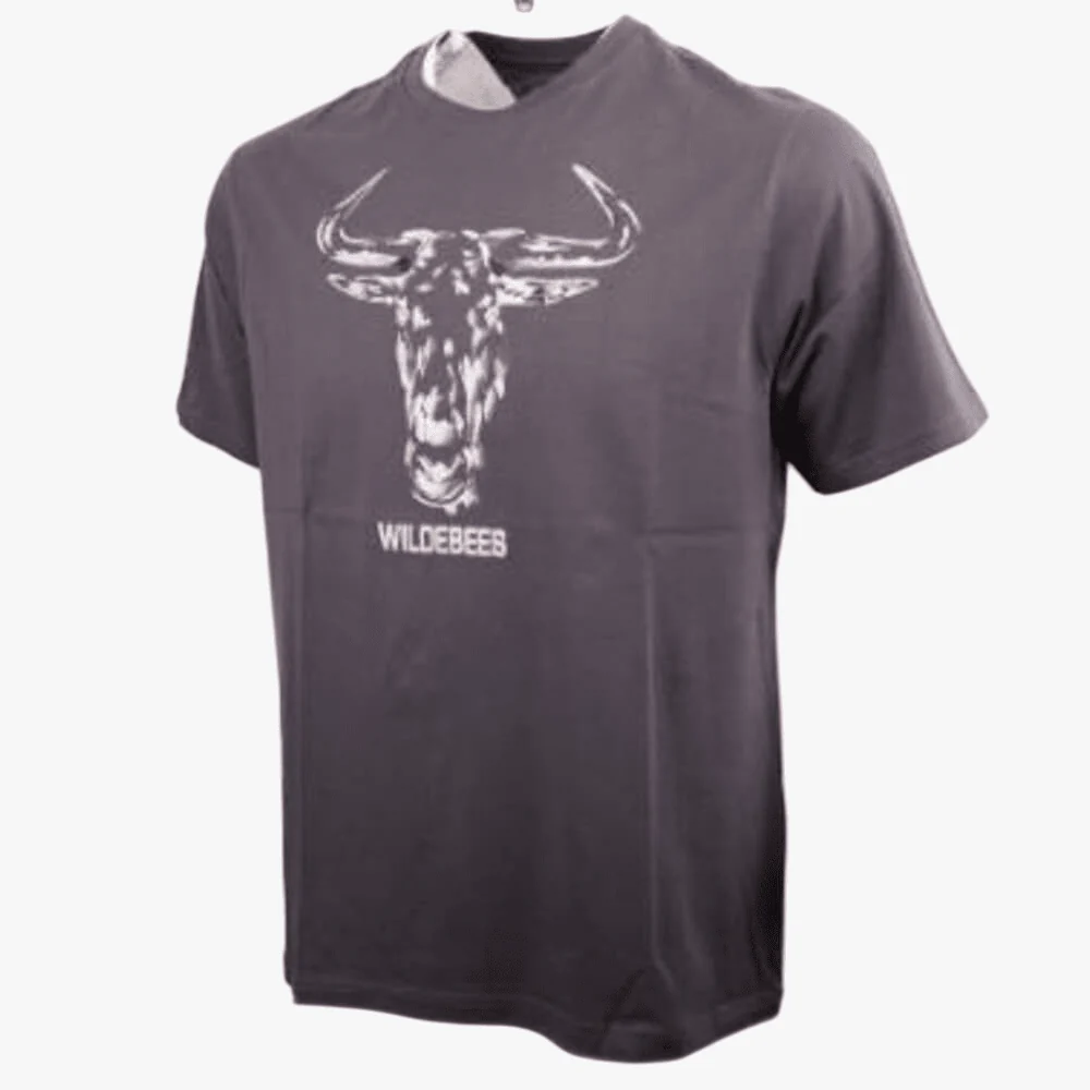 Wildebees Mens Hd Silhouette Short Sleeve Tee Pewter