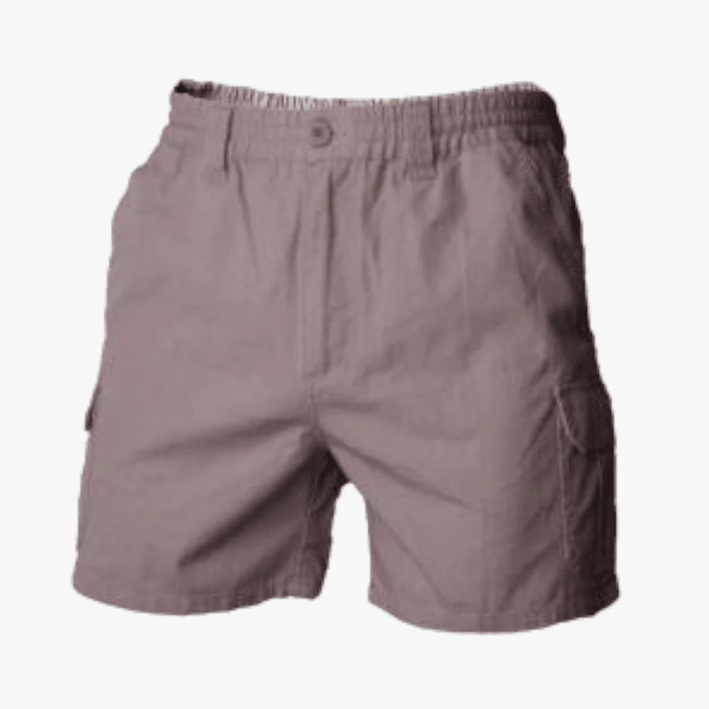 Wildebees Mens Outdoor Elasticated Shorts Khaki