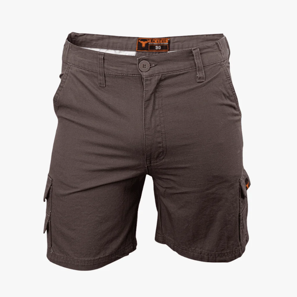 Wildebees Mens Semi Elasticated Walk Short Olive