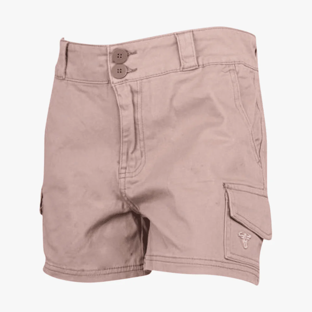 Wildebees Womens Casual Stretch Outdoor Short -9Cm In Leg Khaki