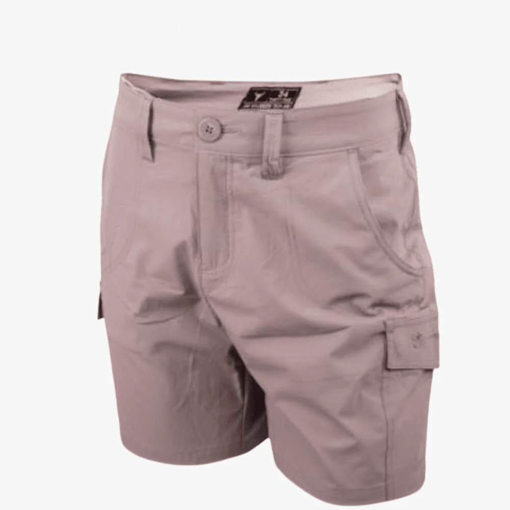 Wildebees Womens Stretch Tech Hiker Shorts Silver Grey