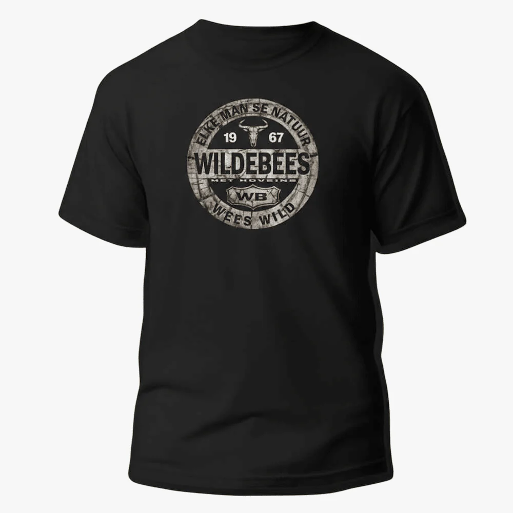 Wildebees Woodlook Tee Black